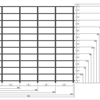 DVD-hylly 5/12  257x258cm Hiili
