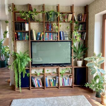 Bookshelf 5/8 238x211cm Teak Forest