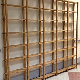 Bookshelf 5/8 210x228cm Oak